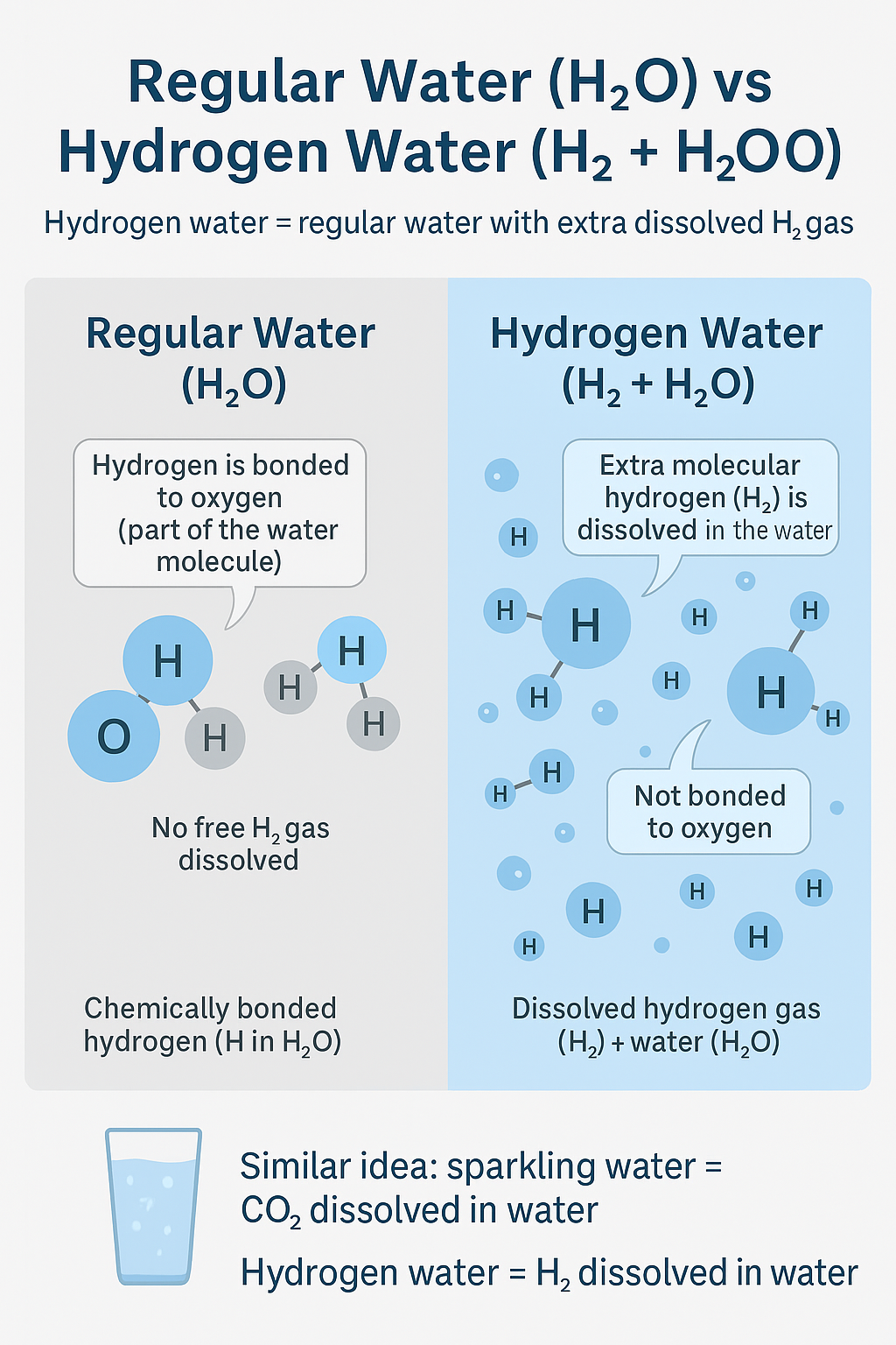 Regular Water Vs Hydrogen Water